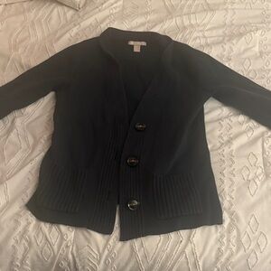 Banana Republic navy blue shawl collar cardigan thick knit size S